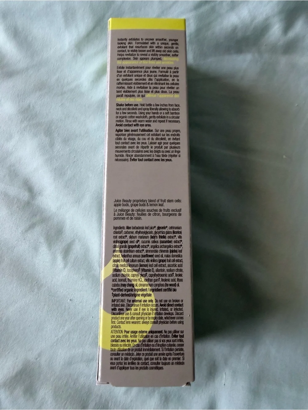 Juice Beauty Stem Cellular Exfoliating Peel Spray -  NWB
